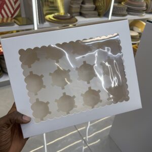 12 holes cupcake box