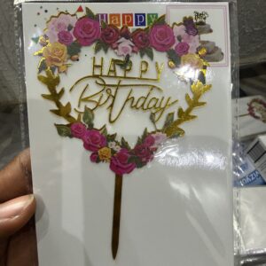 Flower cake toppers